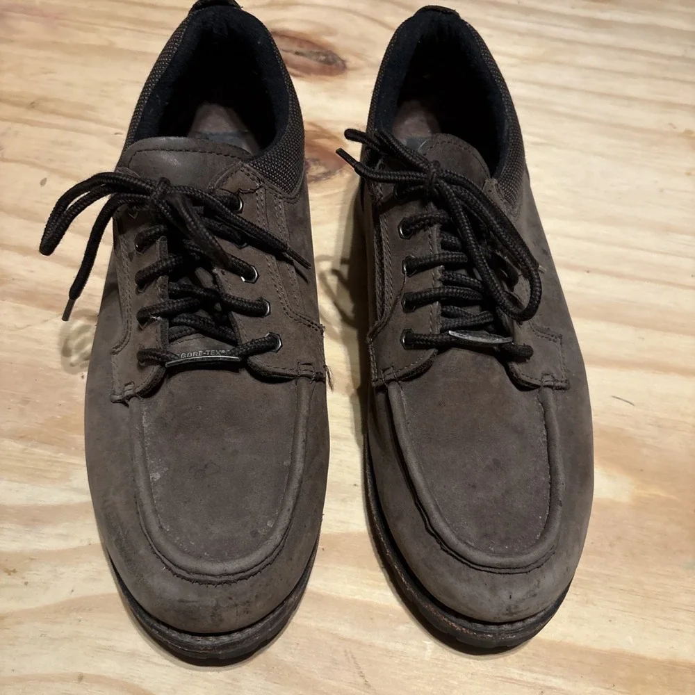 Eddie Bauer Gore Tex Men's Brown Casual Oxford Shoes Sz 12 W